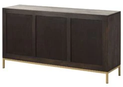 Buffet 145x40 Manguier Huilé Gris Taupe DIAMOND #107 -Massivmoebel24 09 330 760 0007 11