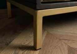 Buffet 145x40 Manguier Huilé Gris Taupe DIAMOND #107 -Massivmoebel24 09 330 760 0007 6