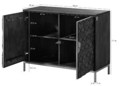 Buffet En Bois De Manguier 98x40x77 Marron Huilé DIAMOND #208 -Massivmoebel24 09 330 760 0008 08