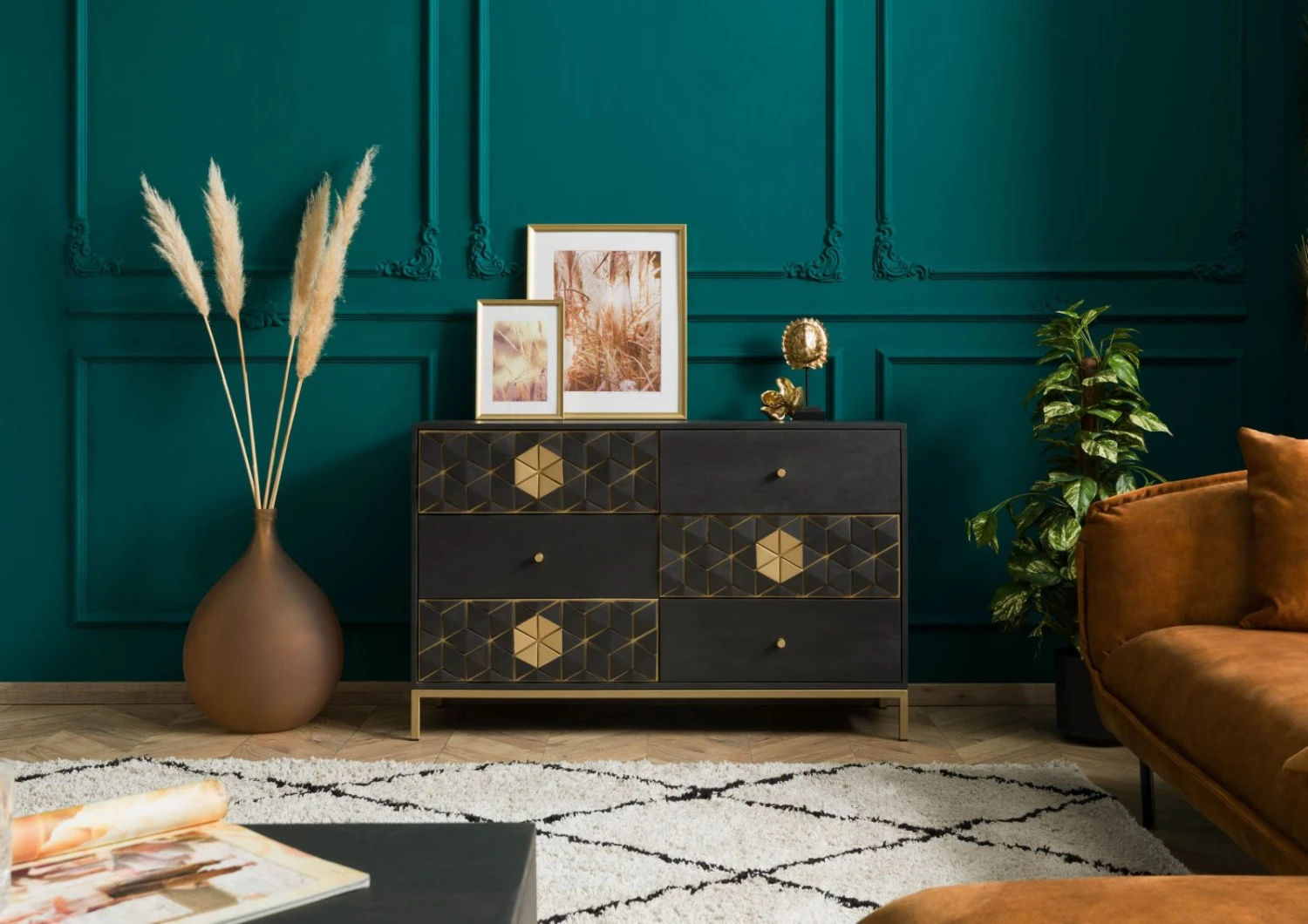 Buffet En Bois De Manguier 122x40x77 Gris Huilé DIAMOND #109 1 Buffet En Bois De Manguier 122x40x77 Gris Huilé DIAMOND #109