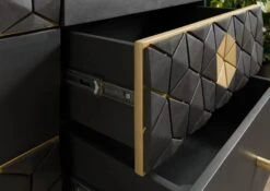 Buffet En Bois De Manguier 122x40x77 Gris Huilé DIAMOND #109 14 Buffet En Bois De Manguier 122x40x77 Gris Huilé DIAMOND #109 -Massivmoebel24 09 330 760 0009 05