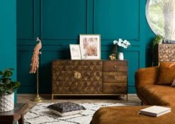 Buffet 145x40 Manguier Huilé Brun DIAMOND #207