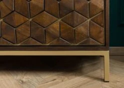 Buffet En Bois De Manguier 98x40x77 Marron Huilé DIAMOND #208 -Massivmoebel24 09 330 760 1008 05