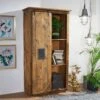 Armoire 100x50 Manguier Laqué Bois Naturel RAILWAY #115