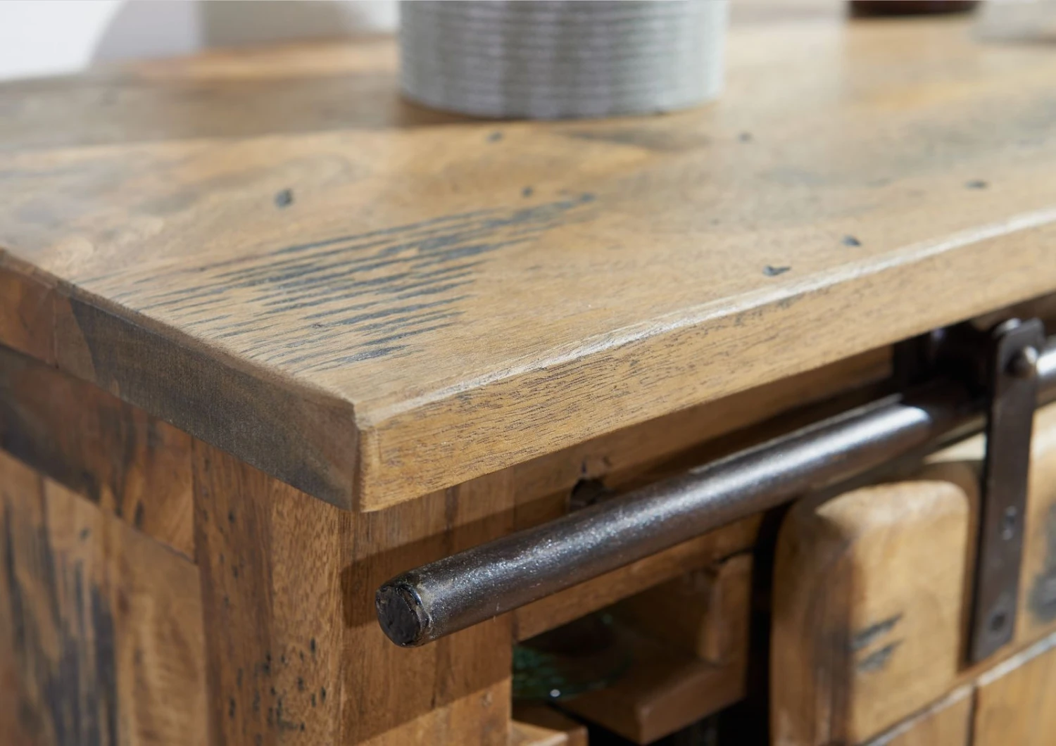 Meuble à Vin 80x40 Manguier Laqué Bois Naturel RAILWAY #140 5 Meuble à Vin 80x40 Manguier Laqué Bois Naturel RAILWAY #140 – Image 5