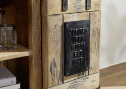 Meuble Bar 75x35 Manguier Laqué Bois Naturel RAILWAY #141 9 Meuble Bar 75x35 Manguier Laqué Bois Naturel RAILWAY #141 -Massivmoebel24 09 330 772 0041 5