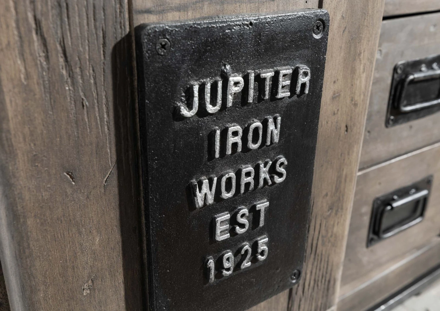 Commode 70x45 Manguier Laqué Gris RAILWAY #211 6 Commode 70x45 Manguier Laqué Gris RAILWAY #211 – Image 6