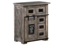 Commode 70x45 Manguier Laqué Gris RAILWAY #211 15 Commode 70x45 Manguier Laqué Gris RAILWAY #211 -Massivmoebel24 09 330 772 1011 9