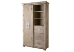Armoire 100x45 Manguier Laqué Blanchi RAILWAY #314 -Massivmoebel24 09 330 772 2013 9