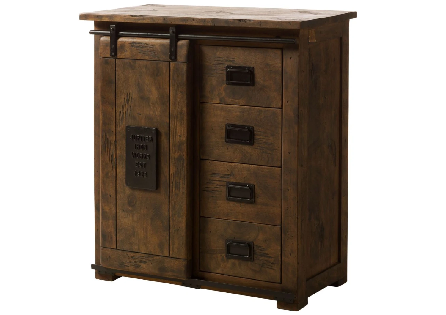 Commode En Bois De Manguier Huilé RAILWAY #403 9 Commode En Bois De Manguier Huilé RAILWAY #403 – Image 9