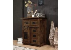 Commode En Bois De Manguier Huilé RAILWAY #411