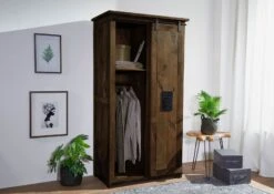 Armoire En Bois De Manguier Huilé RAILWAY #416