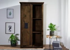 Armoire En Bois De Manguier Huilé RAILWAY #416 -Massivmoebel24 09 330 772 3015 03