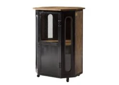 Vitrine En Bois De Manguier Huilé RAILWAY #430 -Massivmoebel24 09 330 772 3026 09