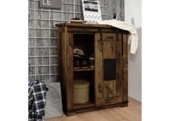 Commode En Bois De Manguier Huilé RAILWAY #453