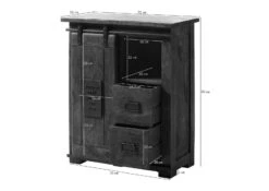 Commode En Bois De Manguier Huilé RAILWAY #453 -Massivmoebel24 09 330 772 3040 08 1 2