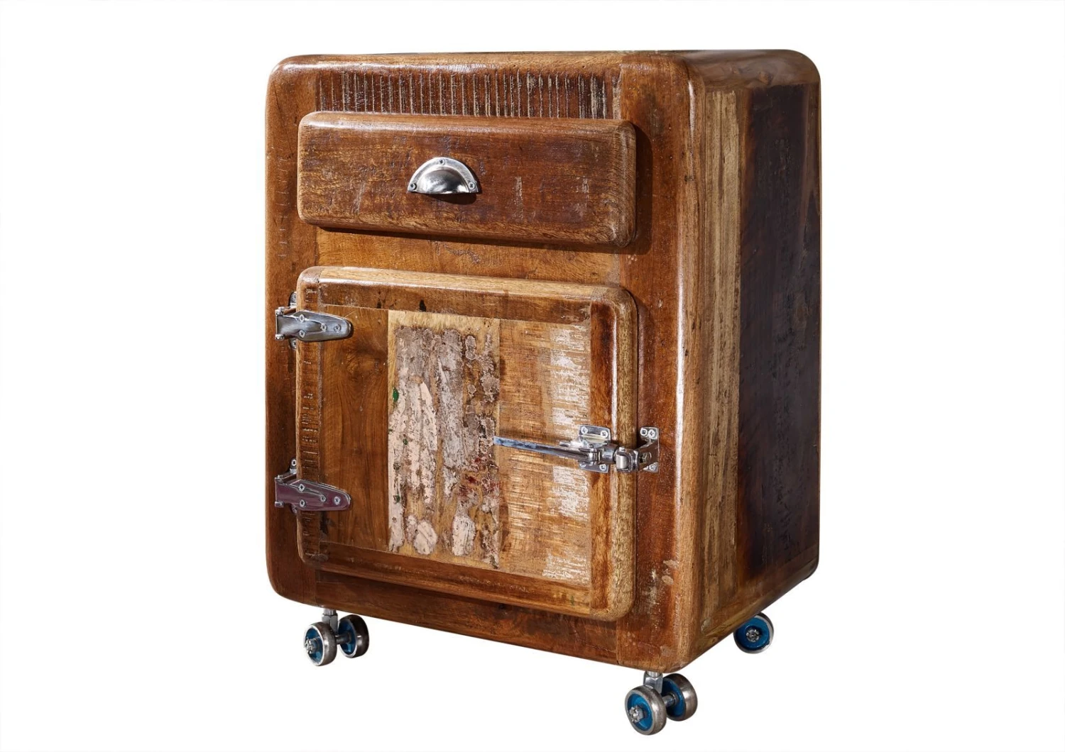 Meuble D'appoint 55x38 Bois De Récupération Laqué Multicolore FREEZY #143 6 Meuble D'appoint 55x38 Bois De Récupération Laqué Multicolore FREEZY #143 – Image 6