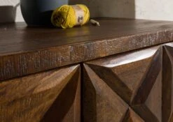 Buffet 94x46 Manguier Laqué Brun STILMÖBEL #125 -Massivmoebel24 09 330 823 0025 6