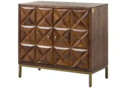 Buffet 94x46 Manguier Laqué Brun STILMÖBEL #125 -Massivmoebel24 09 330 823 0025 9
