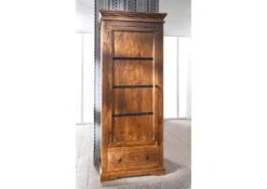 Armoire 80x40x193 Acacia Laqué Miel OXFORD #0900 -Massivmoebel24 09 340 610 9600 03