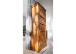 Armoire 80x40x193 Acacia Laqué Miel OXFORD #0900 -Massivmoebel24 09 340 610 9600 04