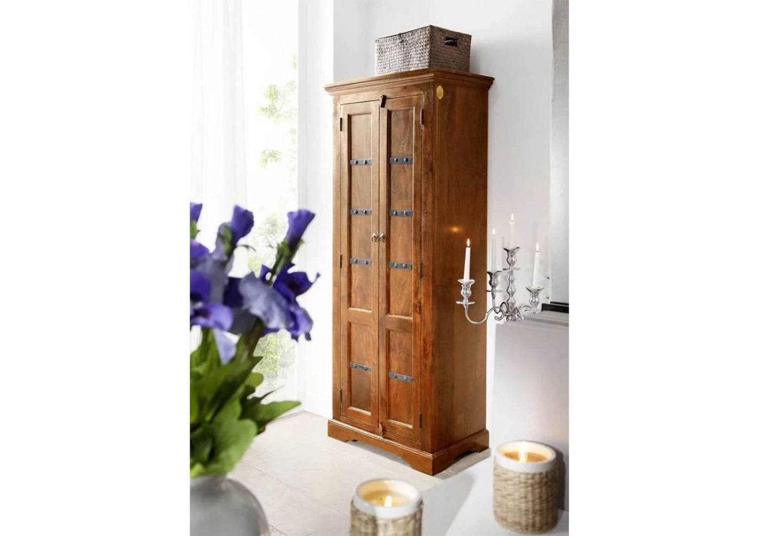 Armoire 73x45 Acacia Laqué Miel OXFORD #0901 1 Armoire 73x45 Acacia Laqué Miel OXFORD #0901