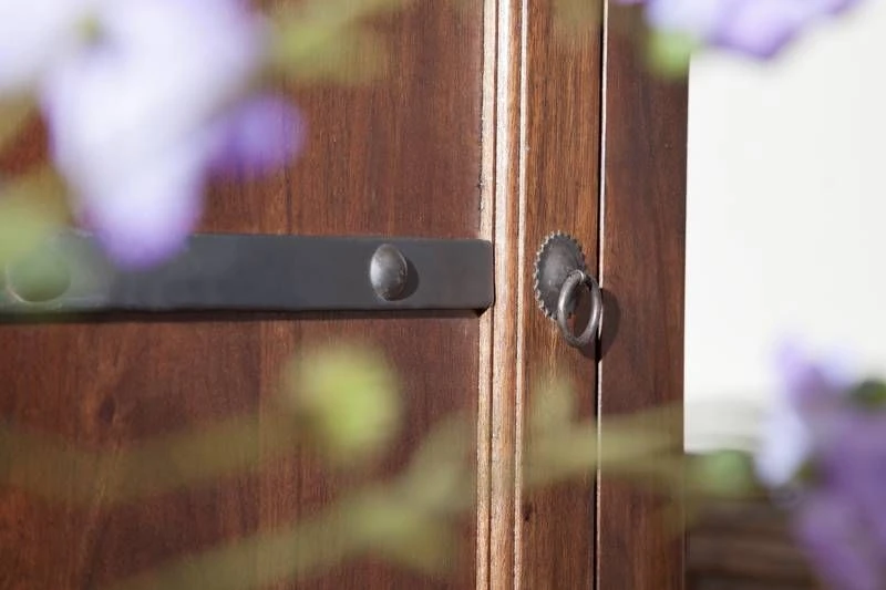 Armoire 80x40x193 Acacia Laqué Nougat OXFORD #900 5 Armoire 80x40x193 Acacia Laqué Nougat OXFORD #900 – Image 5