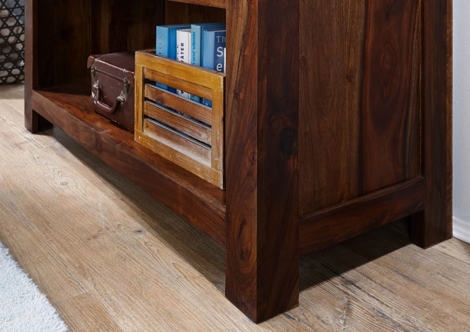 Bibliothèque 100x40 Palissandre Laqué Life Honey METRO LIFE #104 2 Bibliothèque 100x40 Palissandre Laqué Life Honey METRO LIFE #104 – Image 2