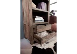 Étagère 65x42 Palissandre Huilé Gris Taupe NATURE GREY #50 -Massivmoebel24 09 350 550 0050 4