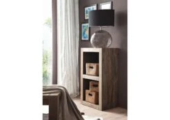 Étagère 48x35 Palissandre Huilé Gris Taupe NATURE GREY #55