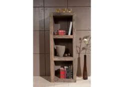 Étagère 48x35 Palissandre Huilé Gris Taupe NATURE GREY #56 -Massivmoebel24 09 350 550 0056 3