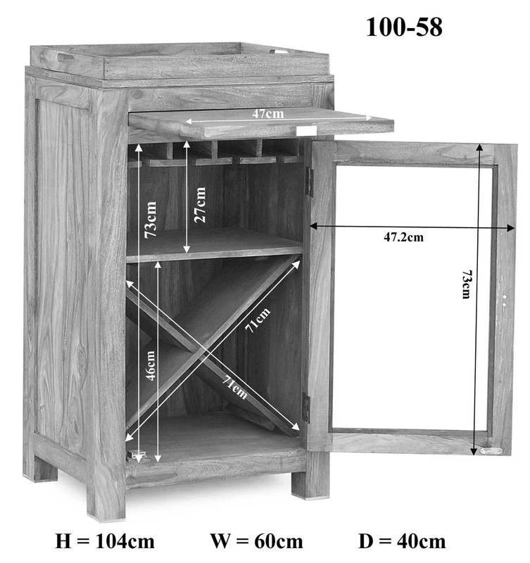 Étagère à Vin 60x40 Palissandre Huilé Gris Taupe NATURE GREY #94 5 Étagère à Vin 60x40 Palissandre Huilé Gris Taupe NATURE GREY #94 – Image 5