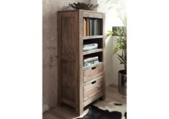 Étagère 55x37 Palissandre Huilé Gris Taupe NATURE GREY #154