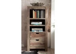 Étagère 55x37 Palissandre Huilé Gris Taupe NATURE GREY #154 -Massivmoebel24 09 350 550 0154 3