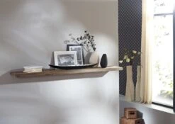 Étagère Murale 55x25 Palissandre Huilé Gris Taupe NATURE GREY #062