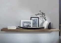 Étagère Murale 55x25 Palissandre Huilé Gris Taupe NATURE GREY #062 7 Étagère Murale 55x25 Palissandre Huilé Gris Taupe NATURE GREY #062 -Massivmoebel24 09 350 550 0161 3