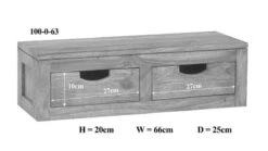 Étagère Murale Palissandre NATURE GREY #063 -Massivmoebel24 09 350 550 0163 8