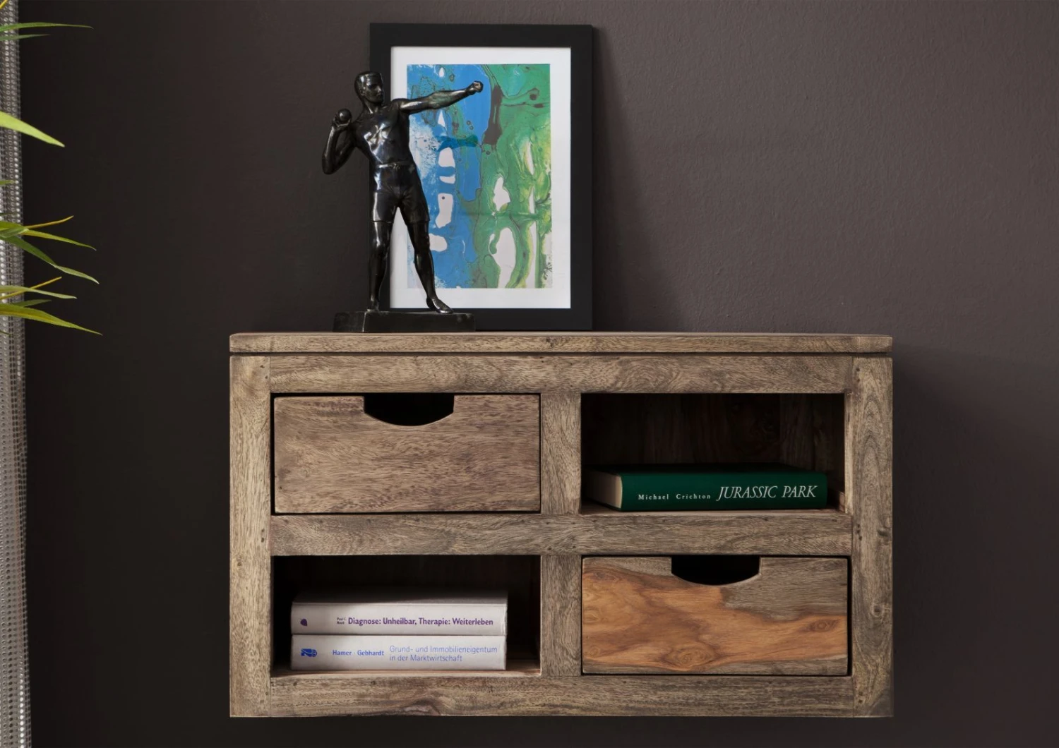 Étagère Murale 66x25 Palissandre Huilé Gris Taupe NATURE GREY #065 3 Étagère Murale 66x25 Palissandre Huilé Gris Taupe NATURE GREY #065 – Image 3