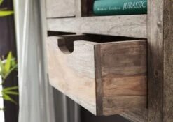 Étagère Murale 66x25 Palissandre Huilé Gris Taupe NATURE GREY #065 10 Étagère Murale 66x25 Palissandre Huilé Gris Taupe NATURE GREY #065 -Massivmoebel24 09 350 550 0165 4