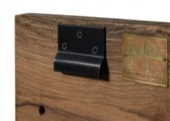 Étagère Murale 66x25 Palissandre Huilé Gris Taupe NATURE GREY #0108 -Massivmoebel24 09 350 550 3008 5