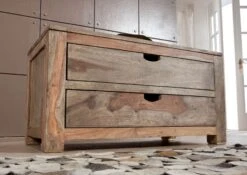 Petite Commode 87x45 Palissandre Huilé Gris Taupe NATURE GREY #0124