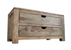 Petite Commode 87x45 Palissandre Huilé Gris Taupe NATURE GREY #0124 9 Petite Commode 87x45 Palissandre Huilé Gris Taupe NATURE GREY #0124 -Massivmoebel24 09 350 550 3024 9