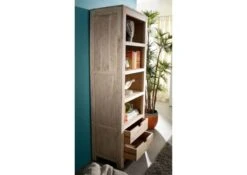 Étagère 65x42 Acacia Blanchi Blanc NATURE WHITE #50 -Massivmoebel24 09 350 552 0050 04