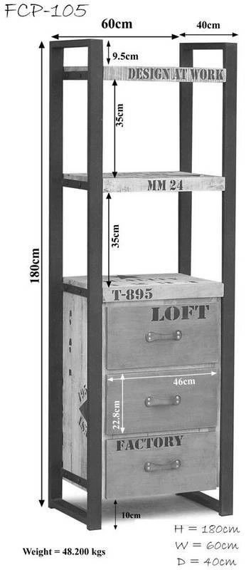 Étagère 60x40 Manguier Brut Imprimé Bois Naturel FACTORY #105 8 Étagère 60x40 Manguier Brut Imprimé Bois Naturel FACTORY #105 – Image 8