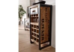 Étagère à Vin 51x40 Manguier Brut Imprimé Bois Naturel FACTORY #135 10 Étagère à Vin 51x40 Manguier Brut Imprimé Bois Naturel FACTORY #135 -Massivmoebel24 09 350 559 0135 4