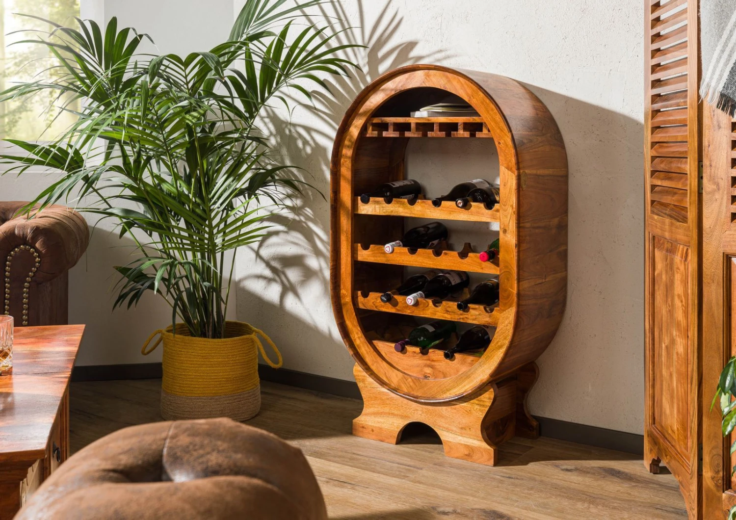 Étagère à Vin 67x35 Acacia Laqué Miel OXFORD #0533 1 Étagère à Vin 67x35 Acacia Laqué Miel OXFORD #0533