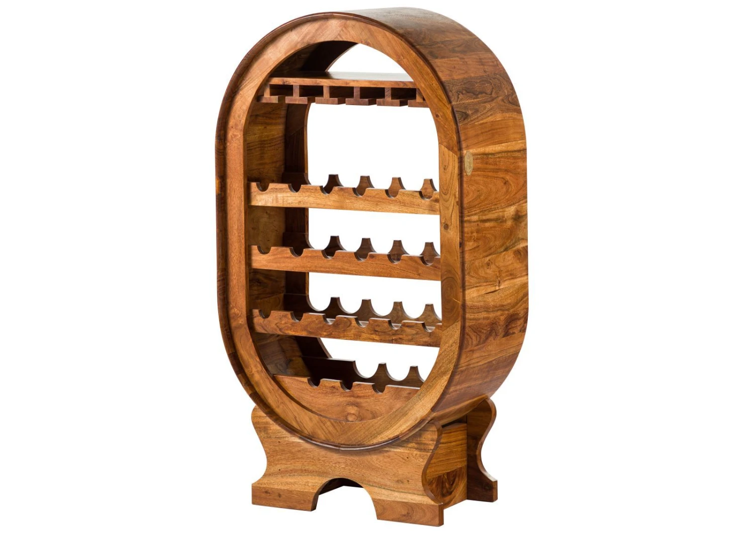 Étagère à Vin 67x35 Acacia Laqué Miel OXFORD #0533 7 Étagère à Vin 67x35 Acacia Laqué Miel OXFORD #0533 – Image 7