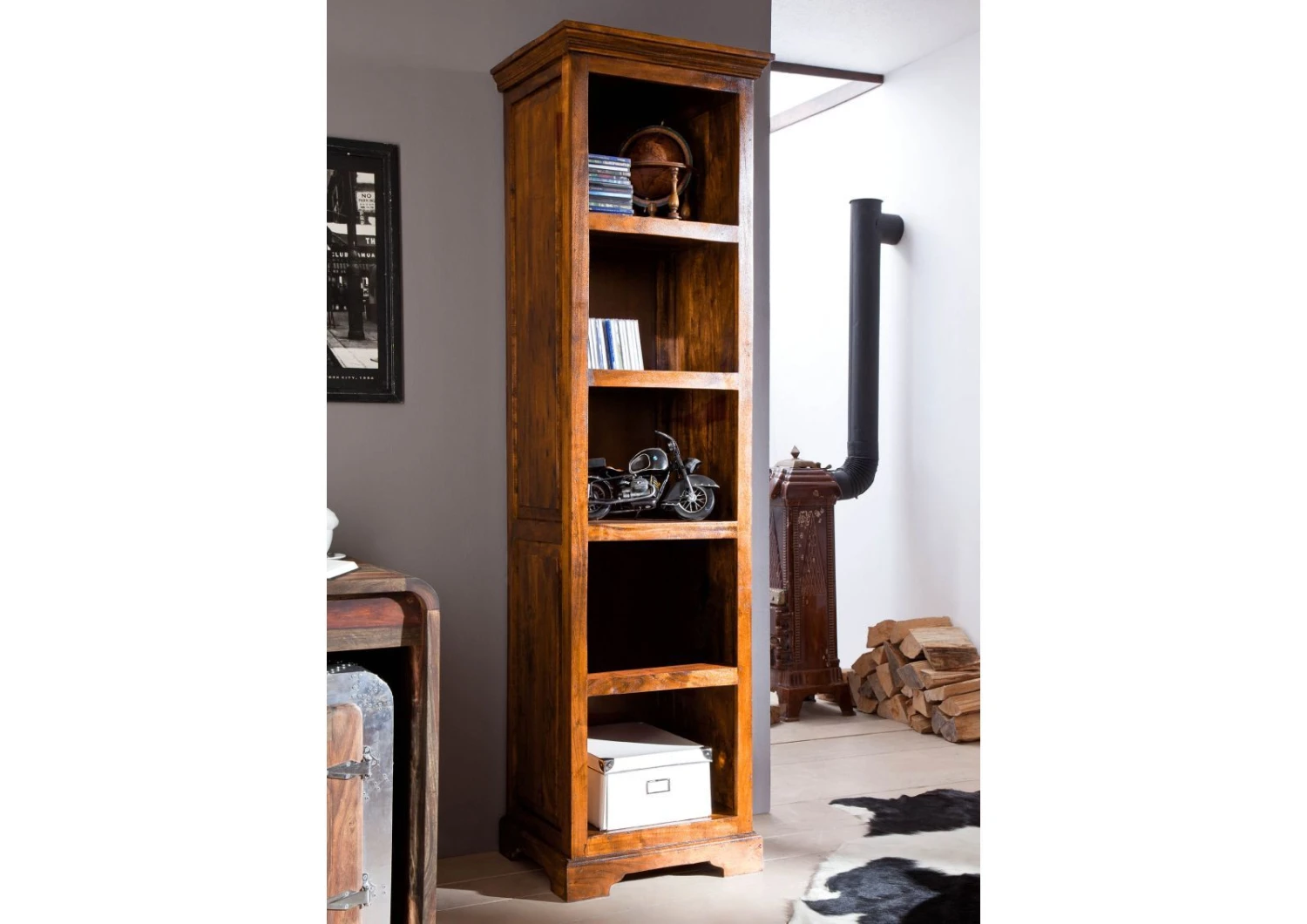 Étagère 54x44 Acacia Laqué Miel OXFORD #0441 1 Étagère 54x44 Acacia Laqué Miel OXFORD #0441