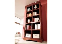 Étagère 90x43 Acacia Laqué Nougat OXFORD #435 -Massivmoebel24 09 350 620 7004 3