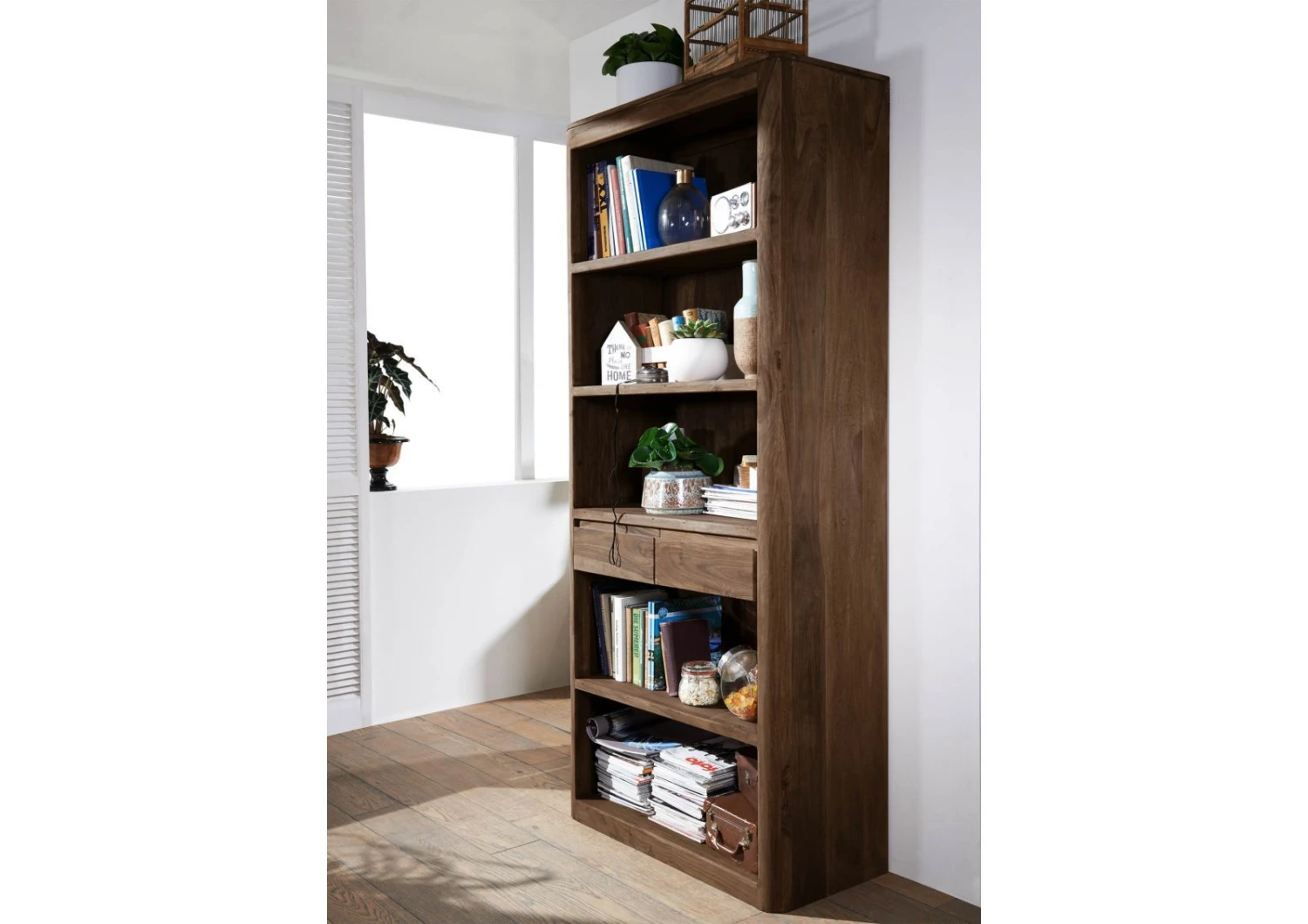 Étagère 88x40 Palissandre Teinté Smoked Cherry TORONTO #118 2 Étagère 88x40 Palissandre Teinté Smoked Cherry TORONTO #118 – Image 2